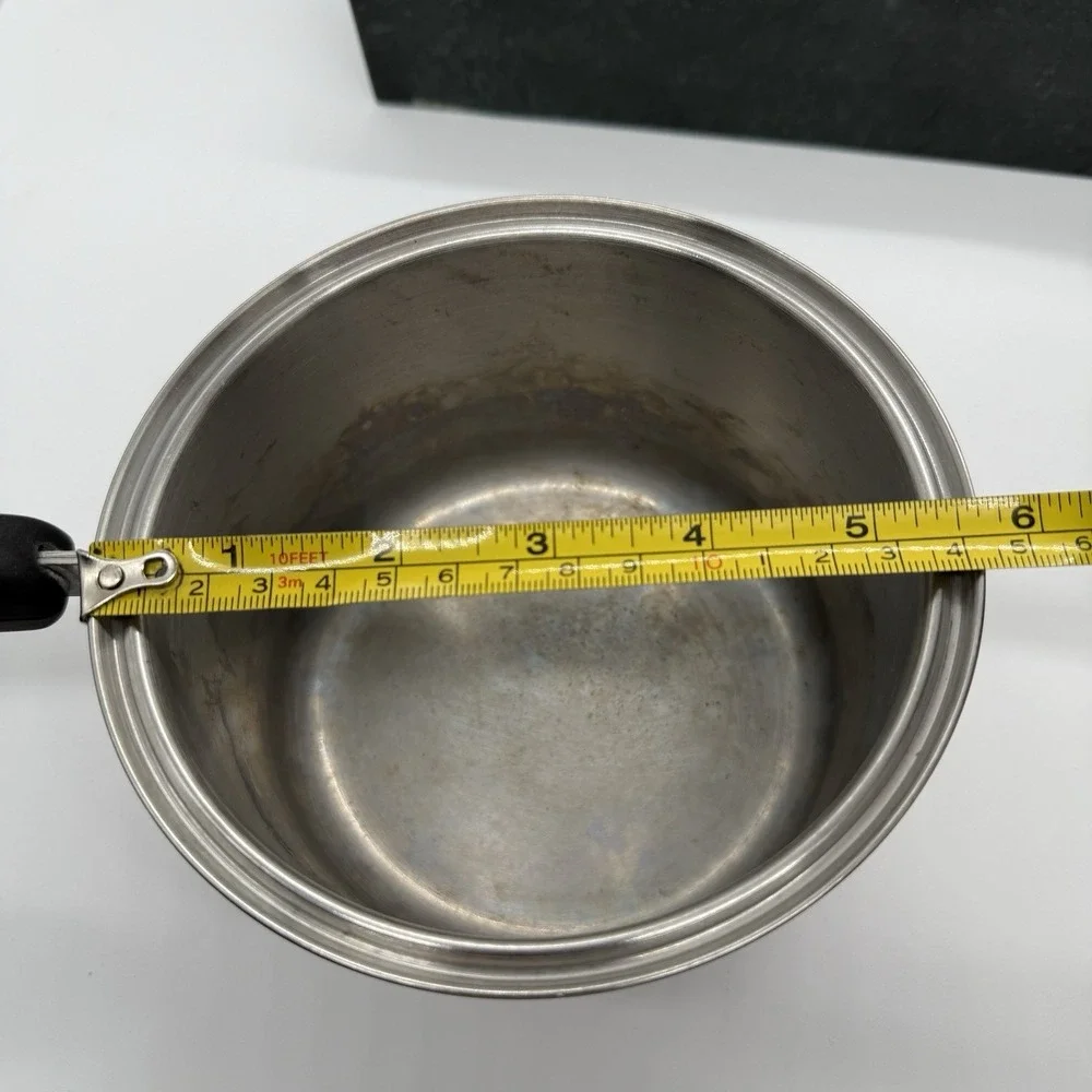 Vintage‎ Norris Ware Stainless Steel Copper Bottom 1 Qt. Saucepan & Lid
